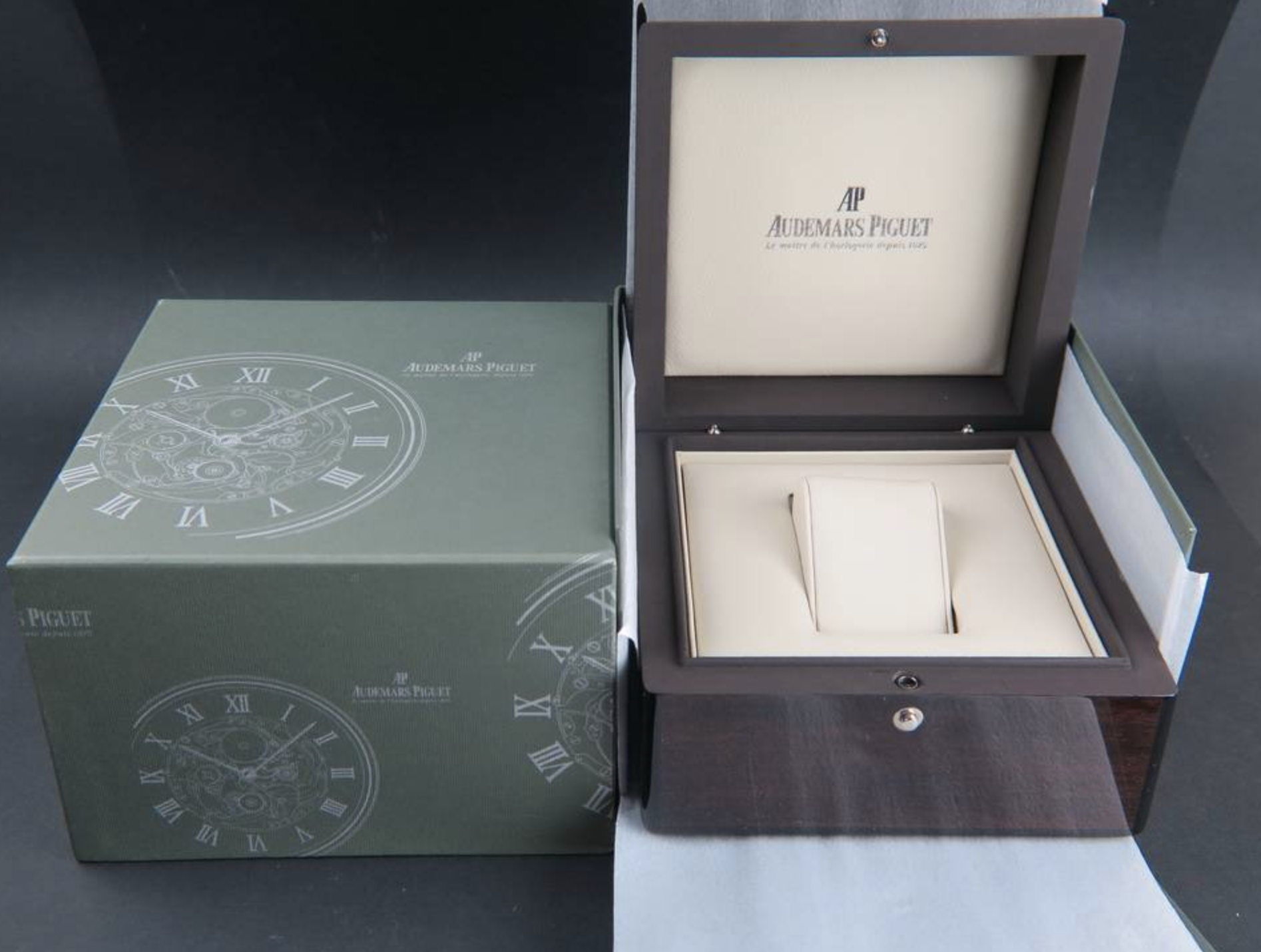 Best Swiss Clone Audemars PIguet Wooden Watch Box With Logo And Papers - IP Empire Replica Watches