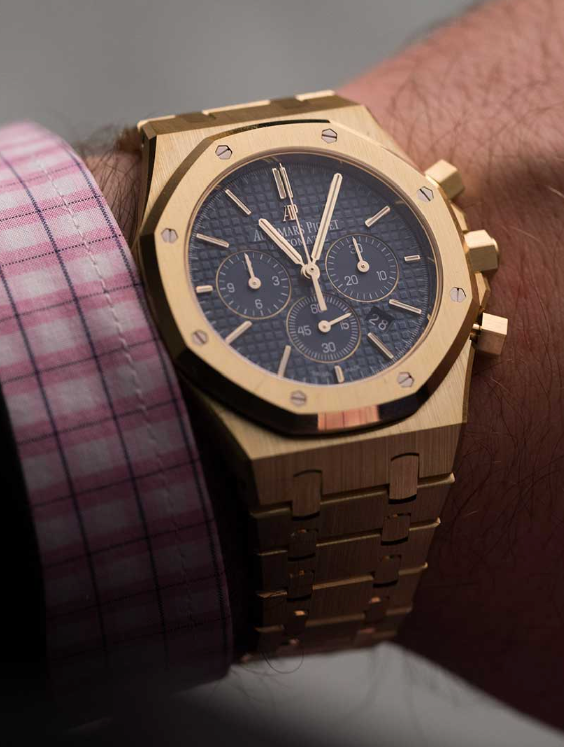 Replica Royal Oak - Gold/Black Chronograph - IP Empire Replica Watches