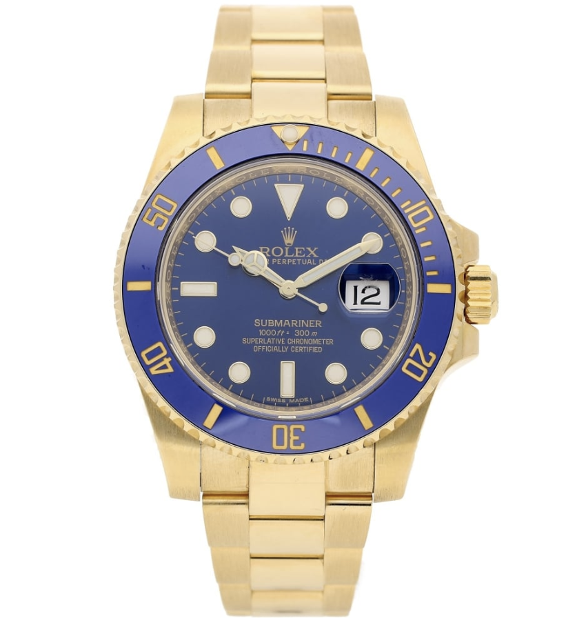 Replica Rolex Submariner - Gold/Blue